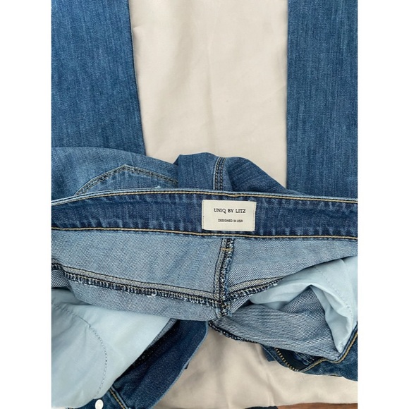 Wide leg, western distressed trouser jeans - Picture 7 of 7